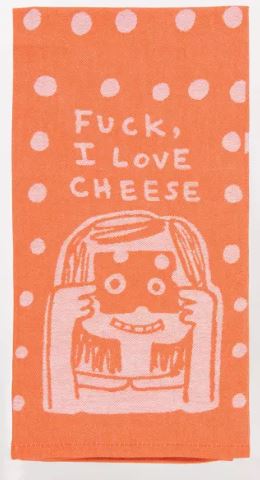 F*ck I LOVE Cheese Woven Dish Towel